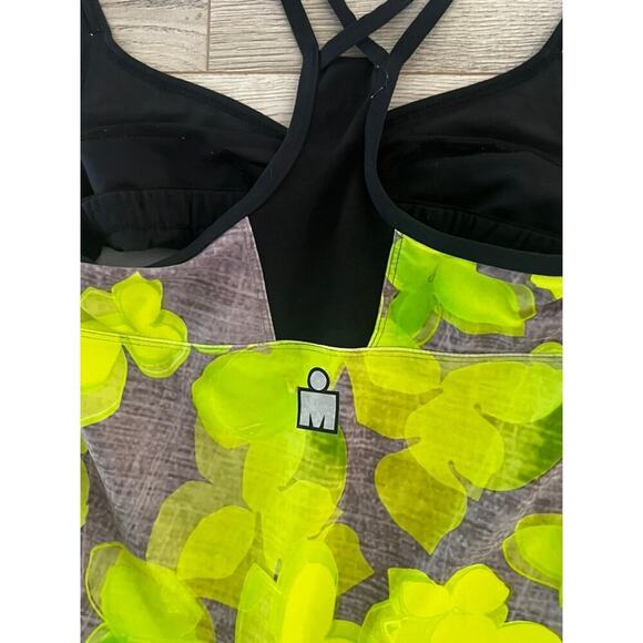 Ironman brand bright yellow and gray tank top - Picture 6 of 8